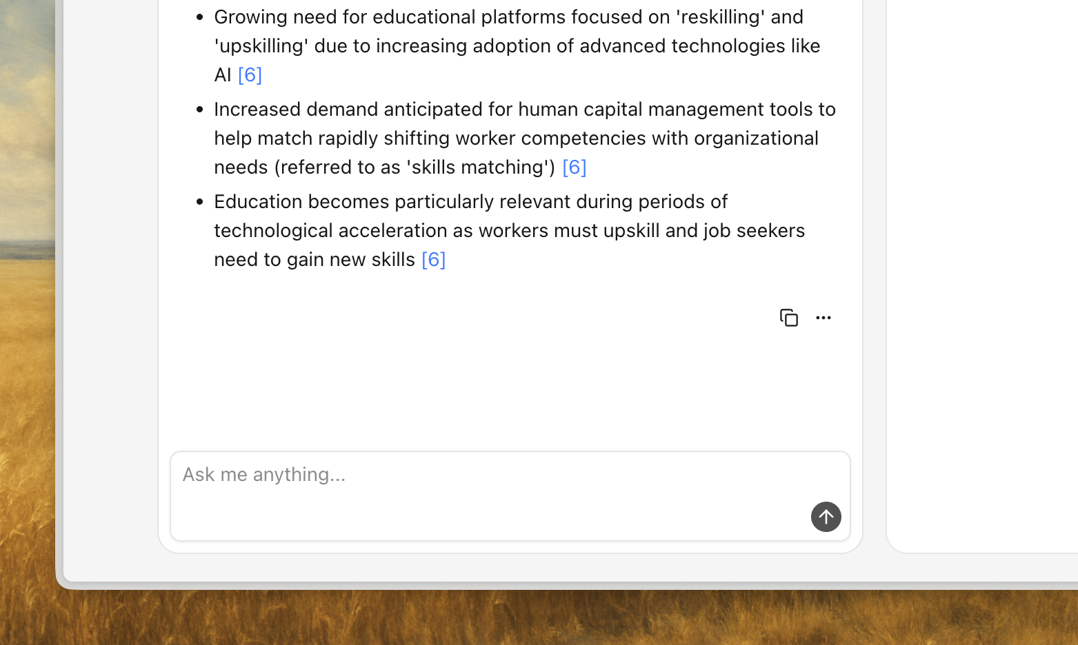 Input bar styling example