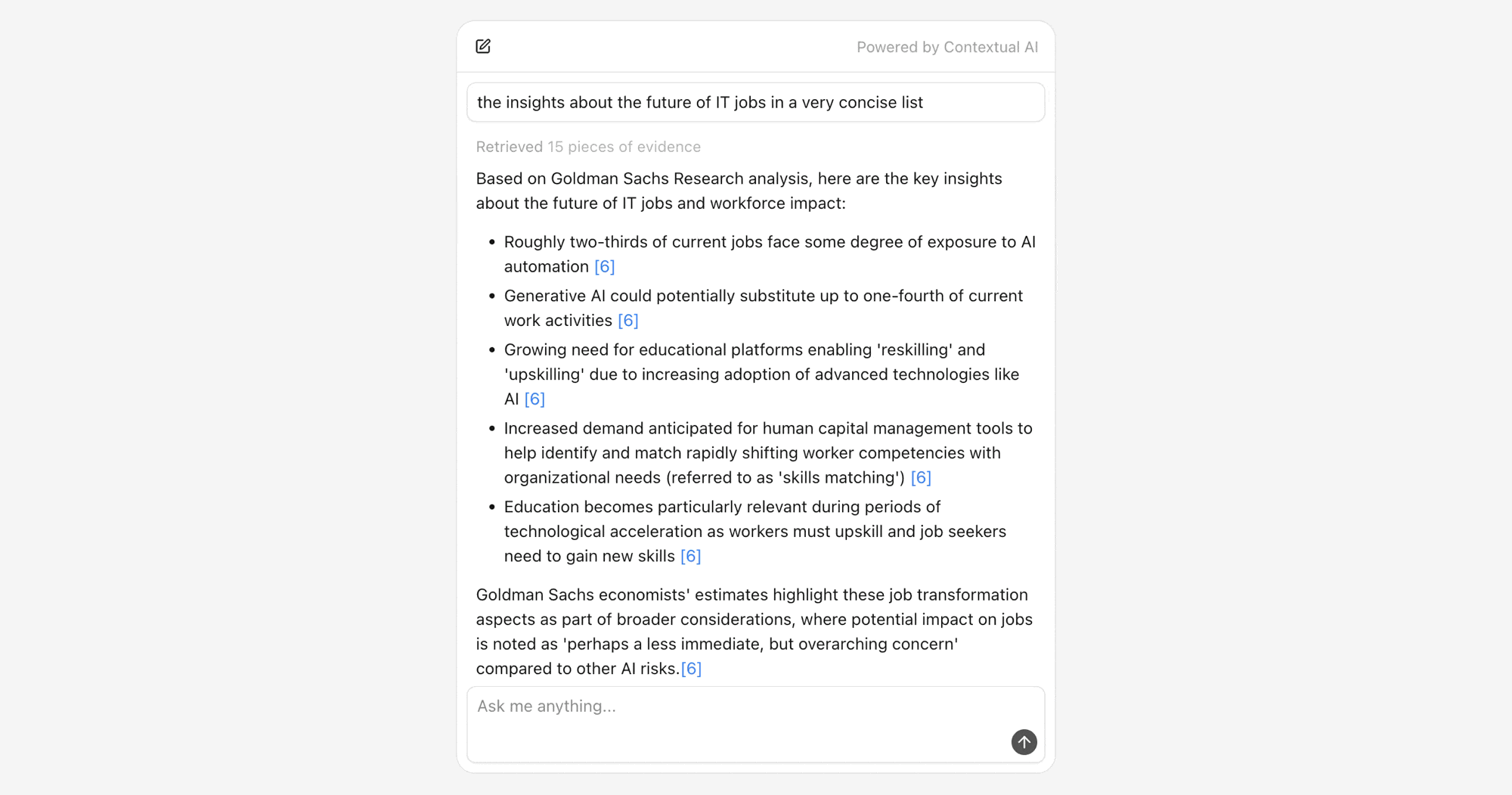 Retrieval preview panel styling example