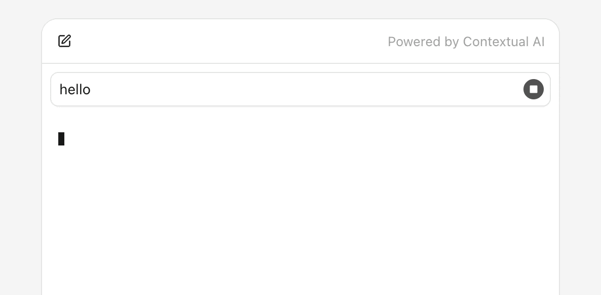 User message styling example
